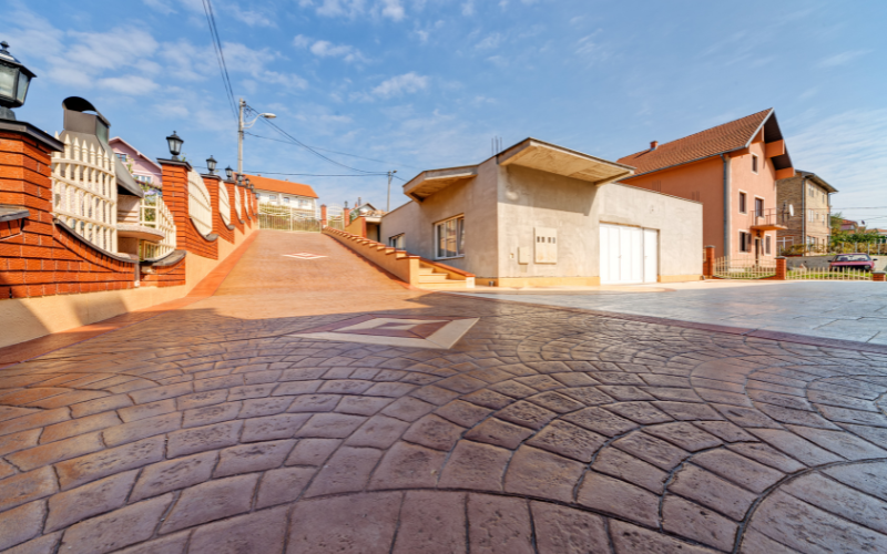 Stamped Concrete Driveways, Auckland, NZ